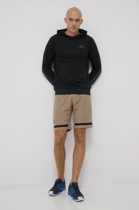 Кофта для бігу adidas Performance Run Icon HE2472 чоловіча колір чорний з принтом фото 2