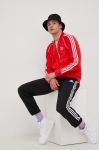 Кофта adidas Originals HF2124 Adicolor Classics Primeblue SST Track Jacket чоловіча колір червоний з аплікацією HF2124-VIVRED
