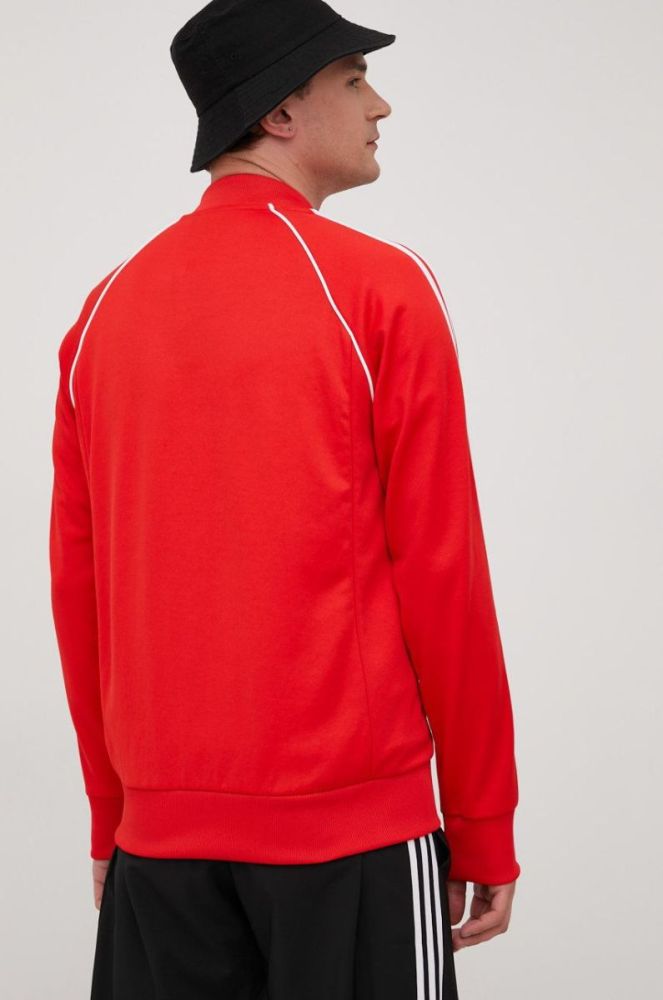 Кофта adidas Originals HF2124 Adicolor Classics Primeblue SST Track Jacket чоловіча колір червоний з аплікацією HF2124-VIVRED фото 3