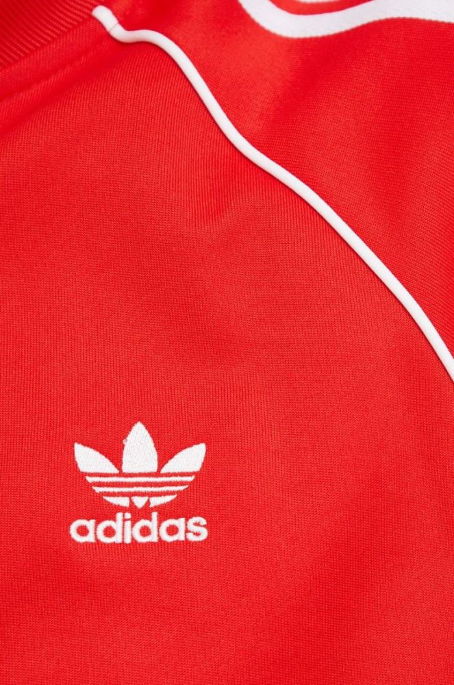 Кофта adidas Originals HF2124 Adicolor Classics Primeblue SST Track Jacket чоловіча колір червоний з аплікацією HF2124-VIVRED фото 5