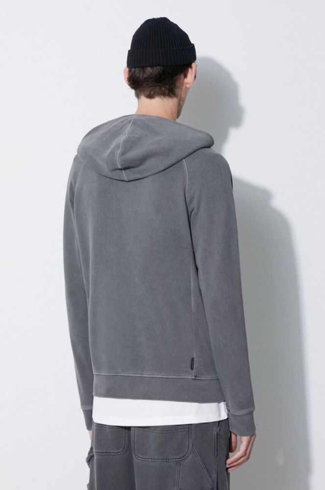 Бавовняна кофта Woolrich чоловіча колір рожевий з капюшоном однотонна CFWOSW0126MRUT2915-4355 фото 3