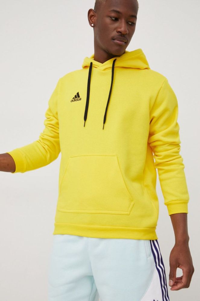 Кофта adidas Performance HI2140 чоловіча колір жовтий з аплікацією фото 2