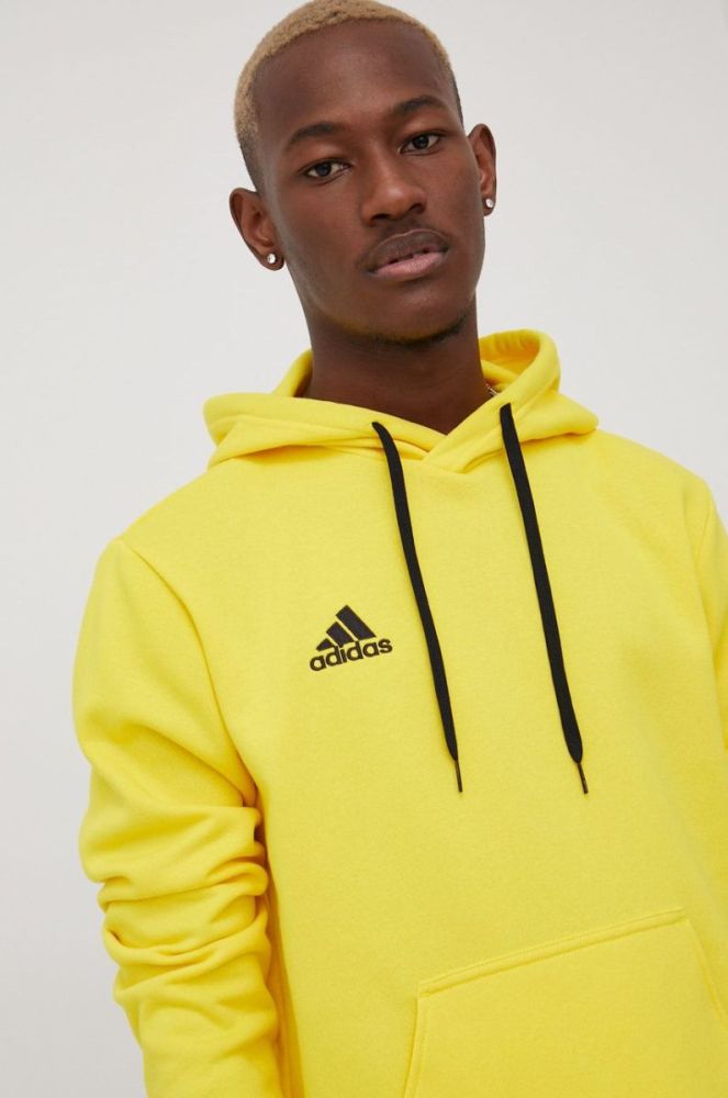 Кофта adidas Performance HI2140 чоловіча колір жовтий з аплікацією фото 4