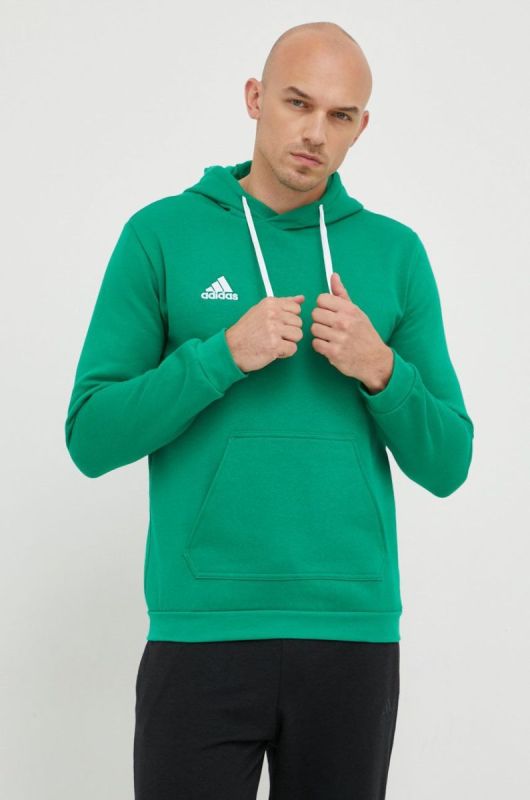 Кофта adidas Performance чоловіча колір зелений однотонна