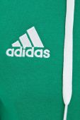 Кофта adidas Performance чоловіча колір зелений однотонна