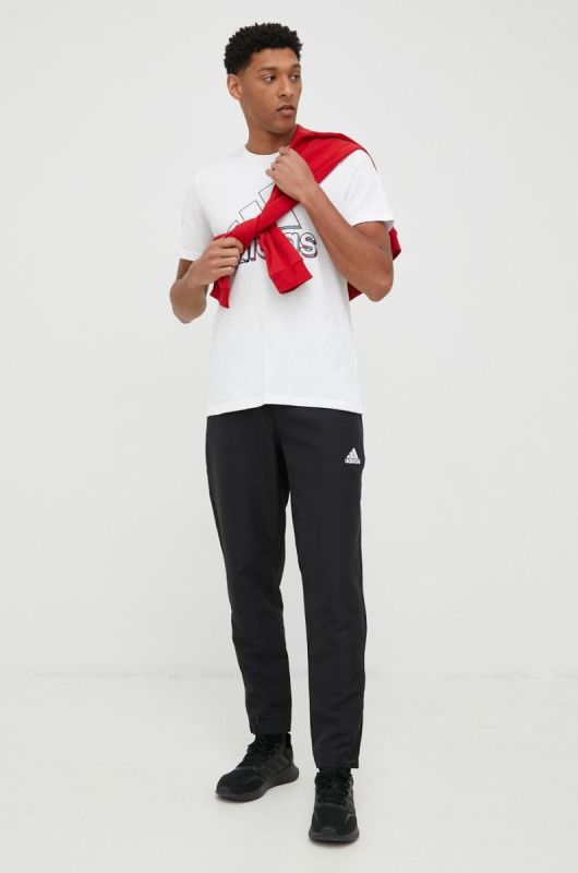 Кофта adidas Performance чоловіча колір червоний з аплікацією фото 2
