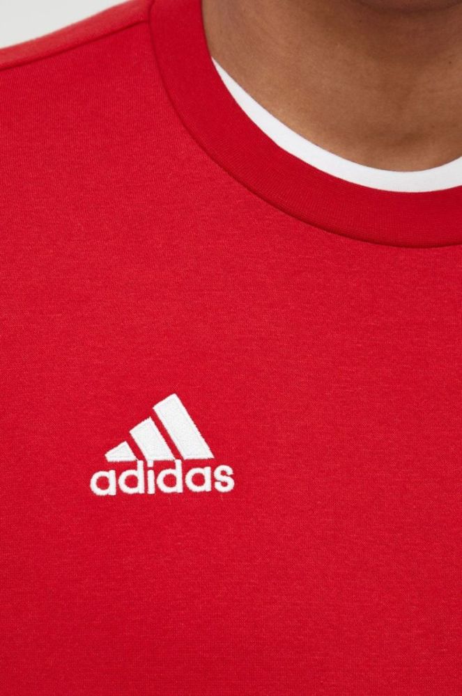 Кофта adidas Performance чоловіча колір червоний з аплікацією фото 5