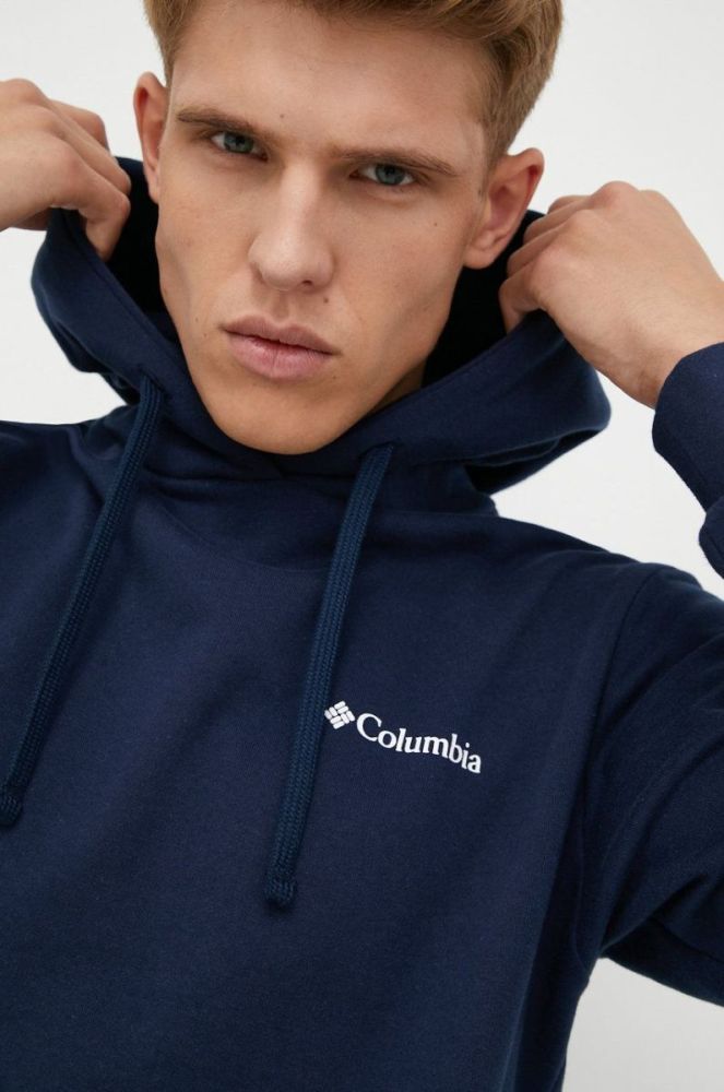 Кофта Columbia чоловіча колір синій з принтом фото 4