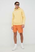 Кофта Polo Ralph Lauren чоловіча колір жовтий з капюшоном однотонна (2973081)