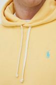Кофта Polo Ralph Lauren чоловіча колір жовтий з капюшоном однотонна (2973081)