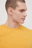 Кофта Superdry чоловіча колір жовтий однотонна (2306832)