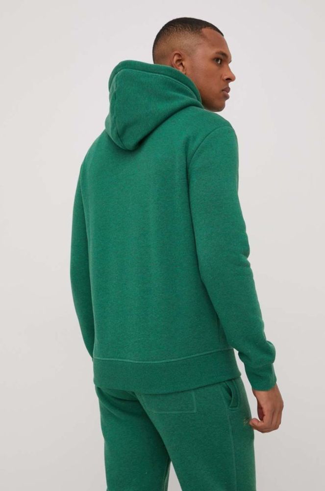 Кофта Superdry чоловіча колір зелений меланж фото 3