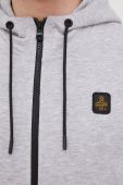 Кофта RefrigiWear чоловіча колір сірий однотонна