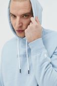 Кофта DC чоловіча з капюшоном однотонна колір блакитний