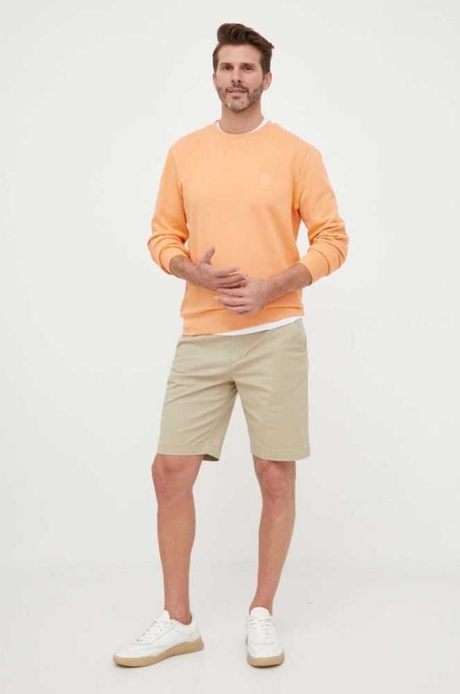 Бавовняна кофта BOSS BOSS CASUAL чоловіча колір чорний з аплікацією (3012384) фото 2