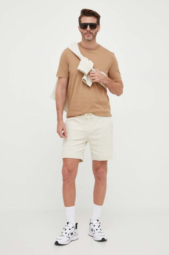 Бавовняна кофта BOSS BOSS CASUAL чоловіча колір чорний з аплікацією (3012294) фото 3
