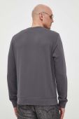 Бавовняна кофта BOSS BOSS CASUAL чоловіча колір сірий з аплікацією (3217725)
