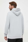 Бавовняна кофта BOSS BOSS CASUAL чоловіча колір сірий з капюшоном однотонна (3217892)