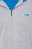 Кофта BOSS чоловіча колір сірий з капюшоном однотонна (2202290)