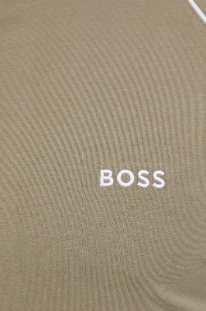 Кофта лаунж BOSS колір зелений меланж (3282115) фото 5