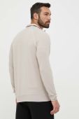 Кофта BOSS чоловіча колір бежевий меланж
