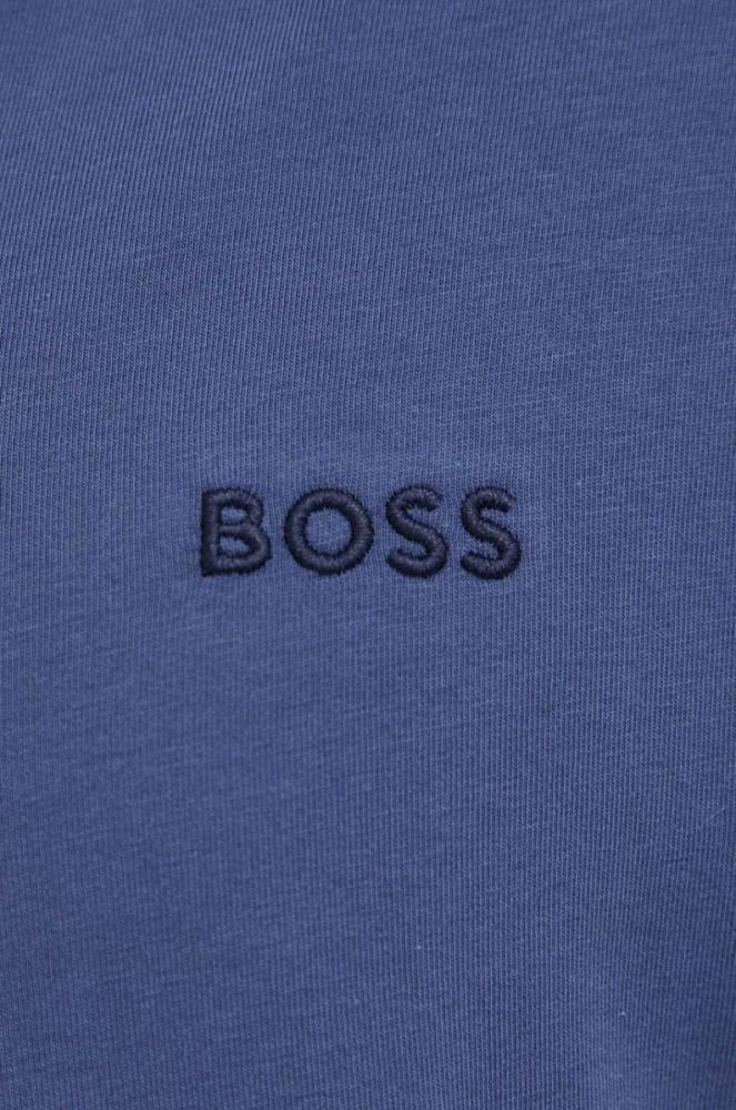 Кофта лаунж BOSS колір фіолетовий меланж фото 5