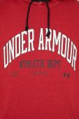 Кофта Under Armour чоловіча колір чорний з капюшоном з принтом 1370354-001 (3313978)