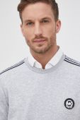 Кофта Michael Kors чоловіча колір сірий з аплікацією (2144750)