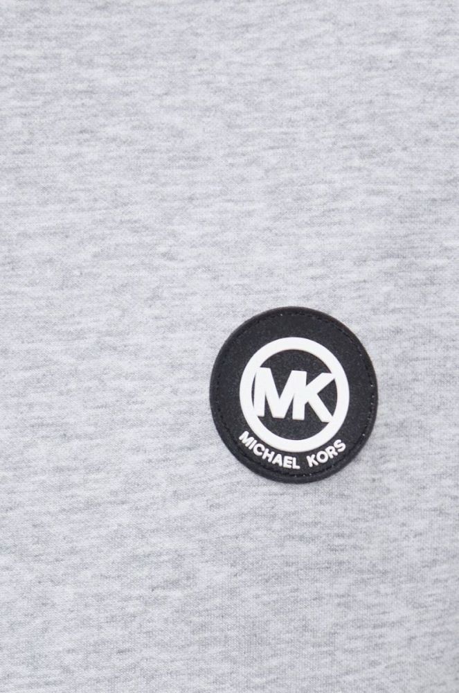 Кофта Michael Kors чоловіча колір сірий з аплікацією (2144750) фото 5
