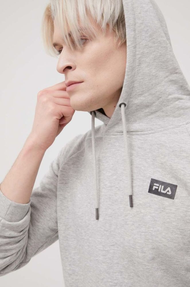 Кофта Fila чоловіча колір сірий з принтом (2088746) фото 4