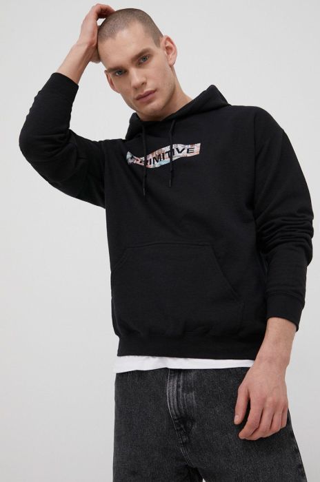 Кофта Primitive чоловіча колір чорний з принтом (2125704)
