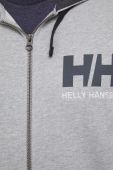 Бавовняна кофта Helly Hansen чоловіча колір сірий з принтом 34163-597