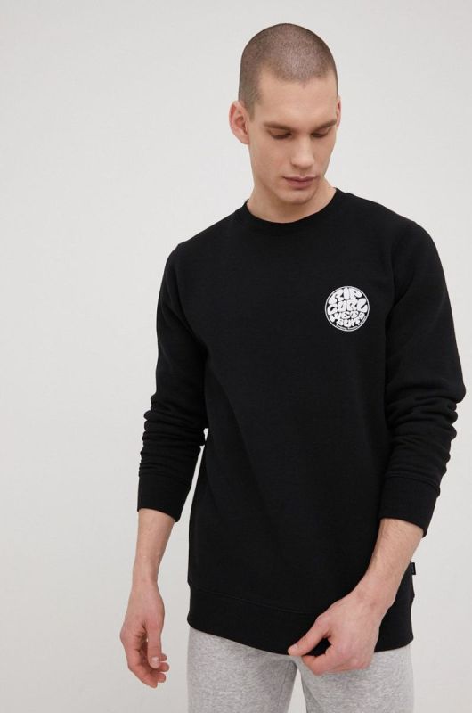 Кофта Rip Curl чоловіча колір чорний з принтом (2225494)