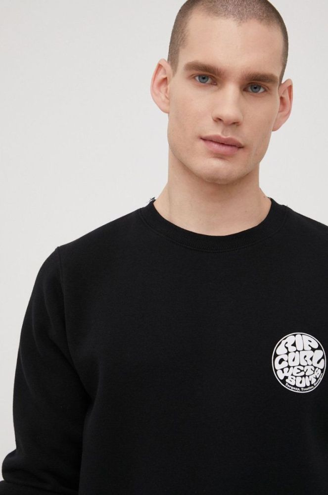 Кофта Rip Curl чоловіча колір чорний з принтом (2225494) фото 4
