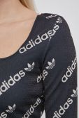 Лонгслів adidas Originals HM4894 жіночий колір чорний