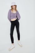 Блузка Noisy May жіноча колір фіолетовий принт квіти