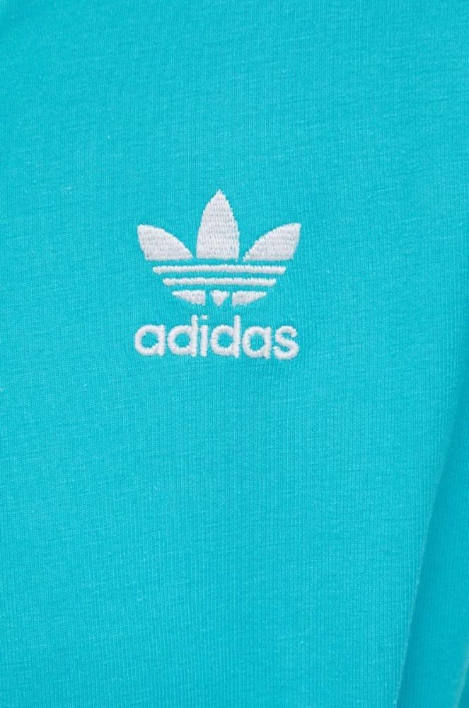 Лонгслів adidas Originals Adicolor HE4958 жіночий колір бірюзовий фото 5