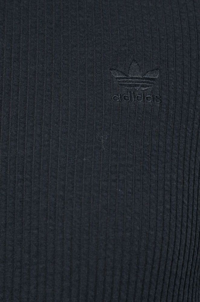 Лонгслів adidas Originals Trefoil Moments HE6905 жіночий колір чорний гольф HE6905-BLACK фото 6