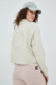 Бавовняна кофта HUF жіноча колір бежевий з аплікацією