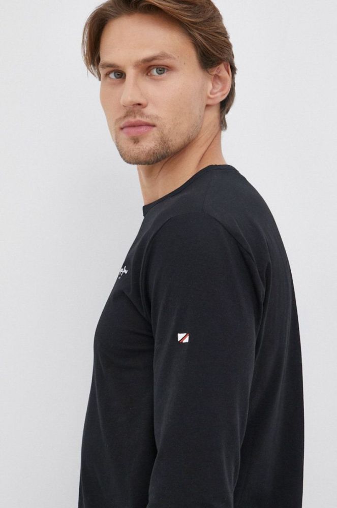 Лонгслів Pepe Jeans Original Basic 2 Long N чоловічий колір чорний однотонний фото 5