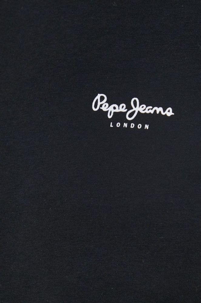 Лонгслів Pepe Jeans Original Basic 2 Long N чоловічий колір чорний однотонний фото 6