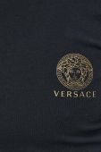 Лонгслів Versace чоловічий колір чорний з принтом