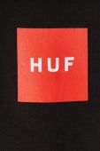 Бавовняний лонгслів HUF колір чорний з принтом (2416326)