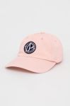 Дитяча кепка Pepe Jeans колір рожевий з аплікацією