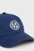 Дитяча Бавовняна кепка Pepe Jeans колір синій з аплікацією