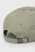 Дитяча кепка Pepe Jeans колір зелений однотонна