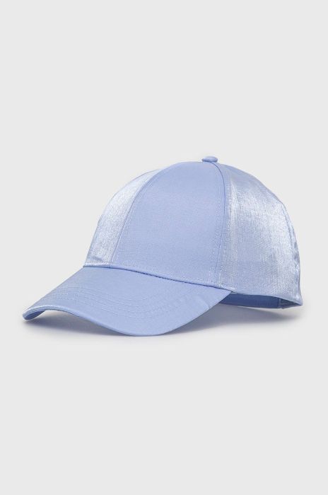 Кепка Pieces однотонна колір блакитний