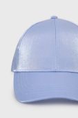 Кепка Pieces однотонна колір блакитний