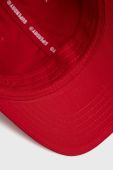Кепка Superdry колір червоний з аплікацією (2176920)