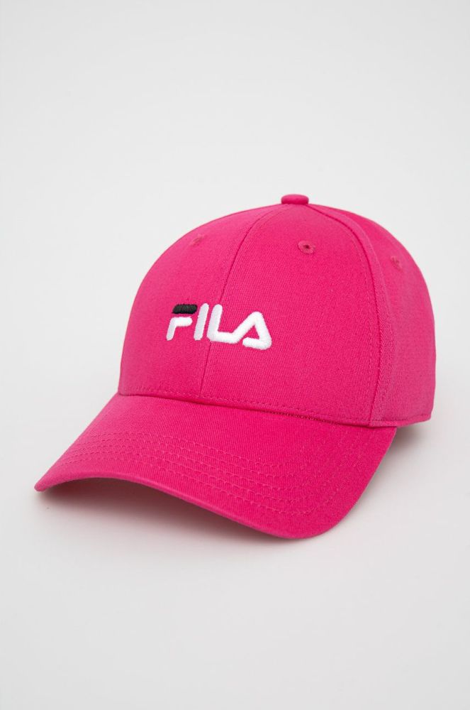 Кепка Fila колір фіолетовий з аплікацією (2268404)